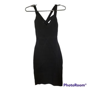 MARCIANO Guess Black Back Cut-Out Bodycon Dress - Size XXS, 00